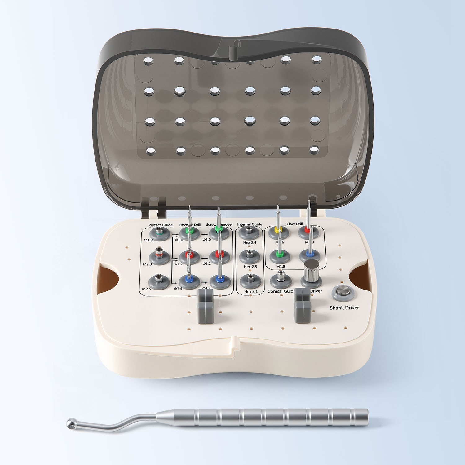 Dental Implant Broken Screw Remove Surgical Kit Drill Instrument