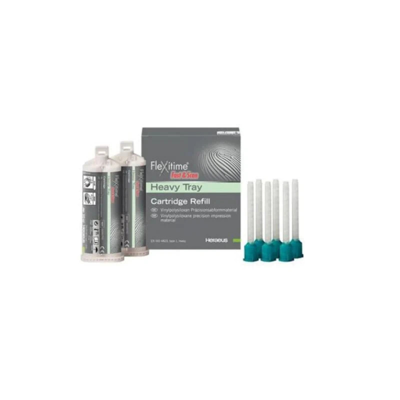 Kulzer Dental Flexitime Fast & Scan Heavy 2pk VPS 66060792 Set 2x 50mL Cartridge