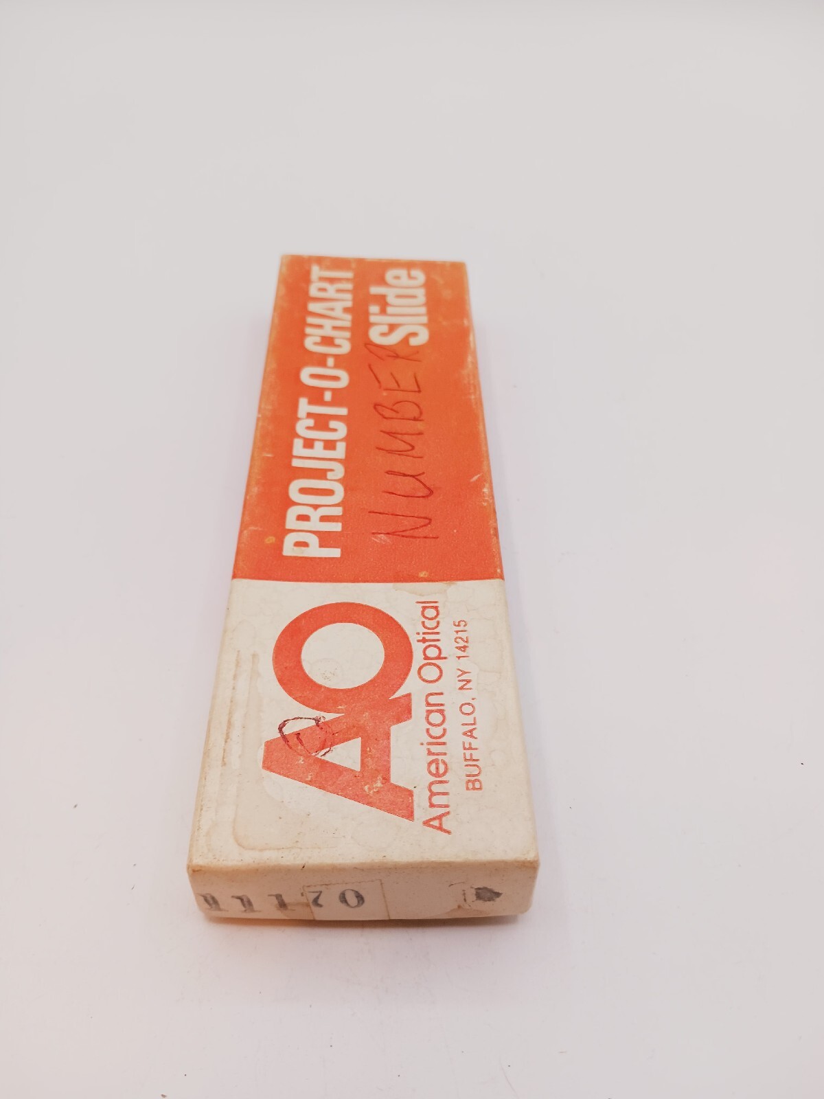 Vintage American Optical Project O Chart Slide In Original Box