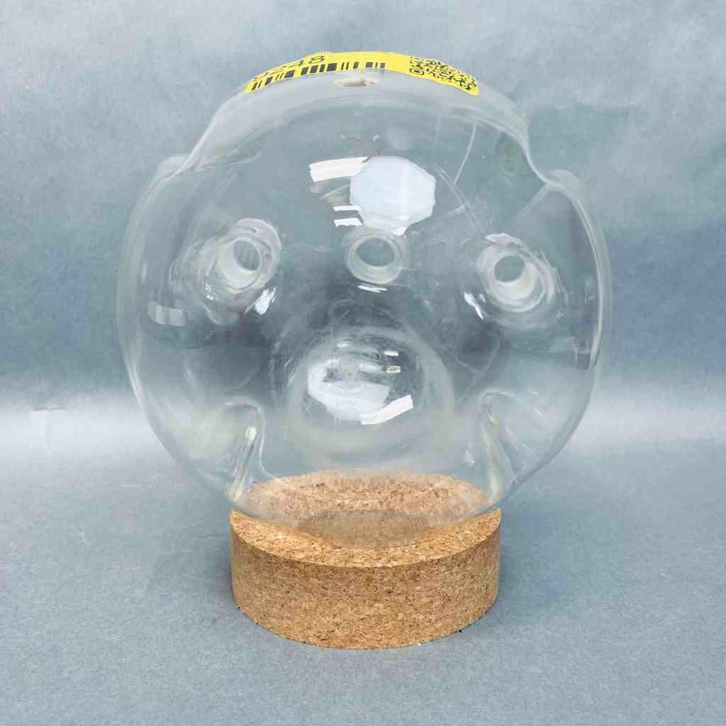 Kontes Round Bottom Flask 3 Neck 3000 ml Morton with 24/40 Joints Straight