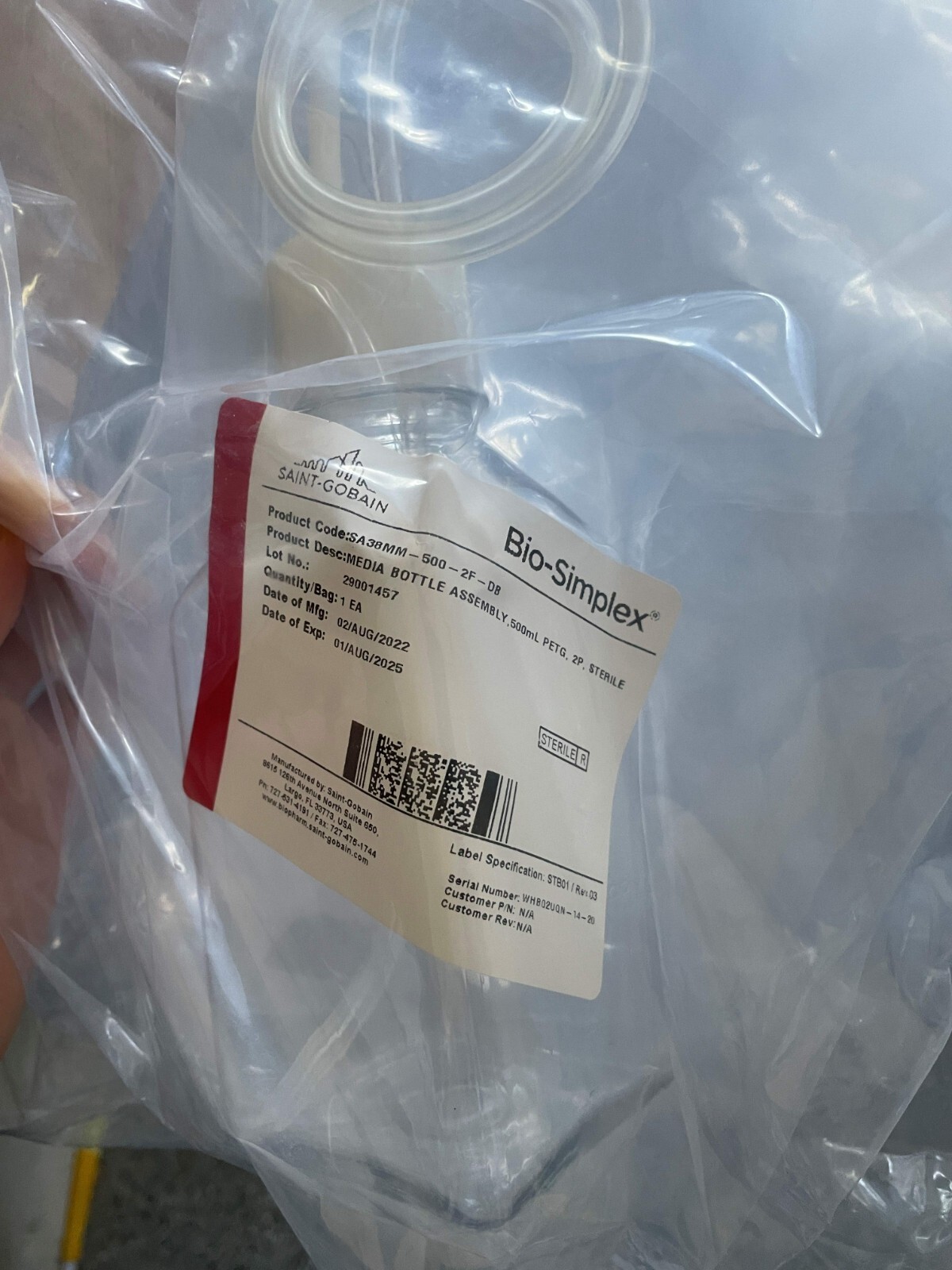 Saint-Gobain SA38MM-500-2F-DB 2pcs