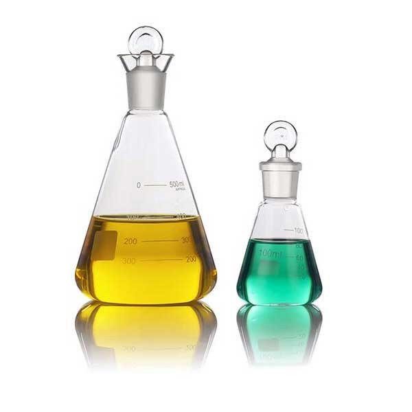 10ml-1000ml Erlenmeyer Iodimetric Flask with stopper Chemistry Lab Glassware