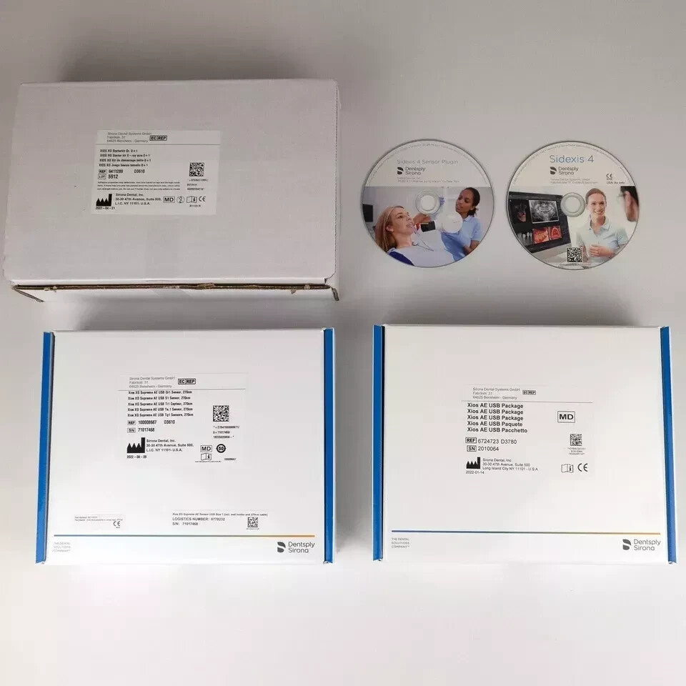 2 X Sirona Xios SUPREME Size 2 with USB sensor same as Schick 33 AE Module