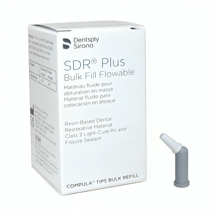 Dentsply SDR Posterior Bulk Fill Flowable Base 15 Compula Tips Shade A2