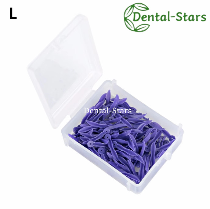 1000x Dental Wedges Plastic Concave Diastema Wave Shape Tooth Gap Wedge w Holes