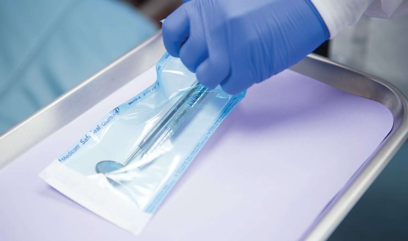 200 Pcs/Box 6 Size Dental Dual Indicator Self Seal Sterilization Pouches Bag
