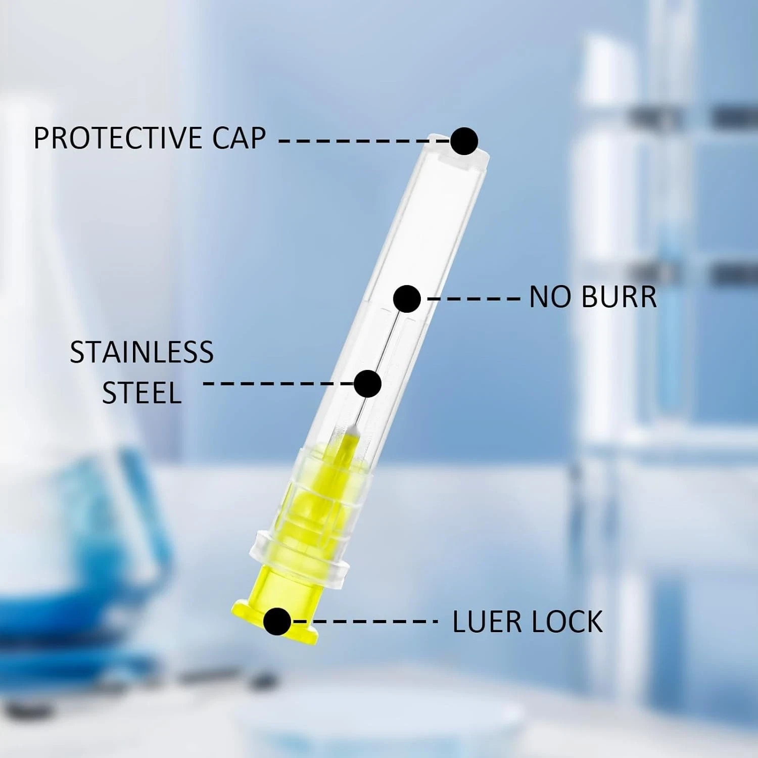 100 Pack 30 Ga Disposable Needles – Precise Dispensing for Science & Industry
