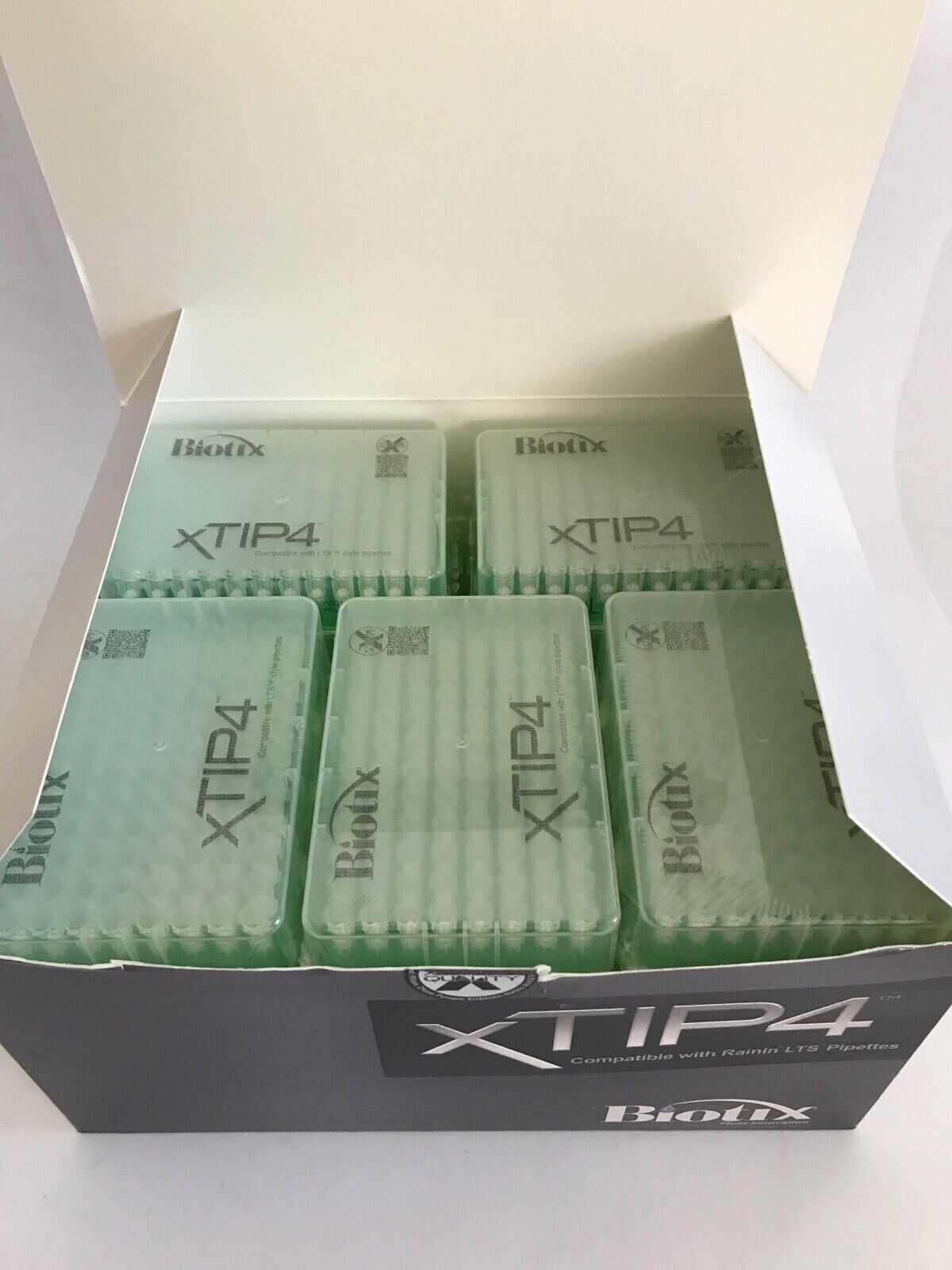 (960) BIOTIX xTIP4 200uL LTS Compatible Low Retention Filtered Pipet Tips Racked