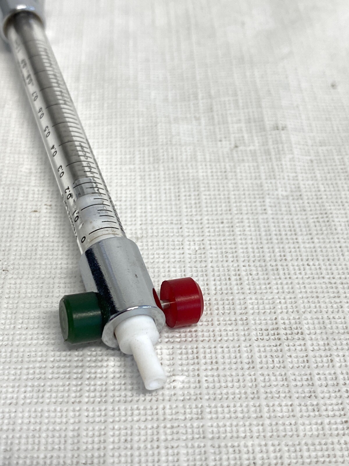 PRECISION 1.0mL Reusable Graduated Glass SomnoSuite Syringe w/ PTFE Slip Tip