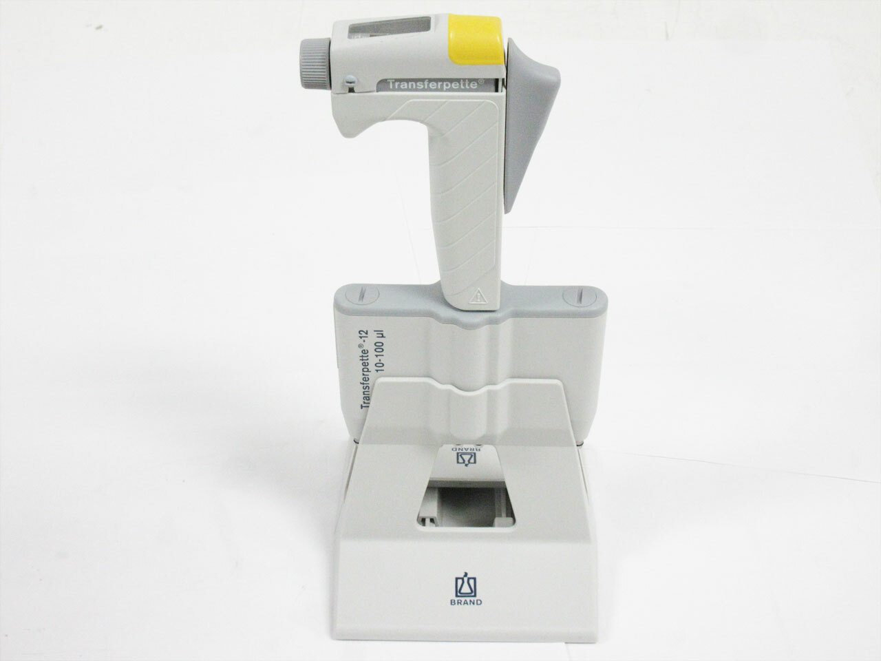 BRANDTECH TRANSFERPETTE-12 CHANNEL 10 – 100 uL ADJUSTABLE PIPETTE PIPET & STAND