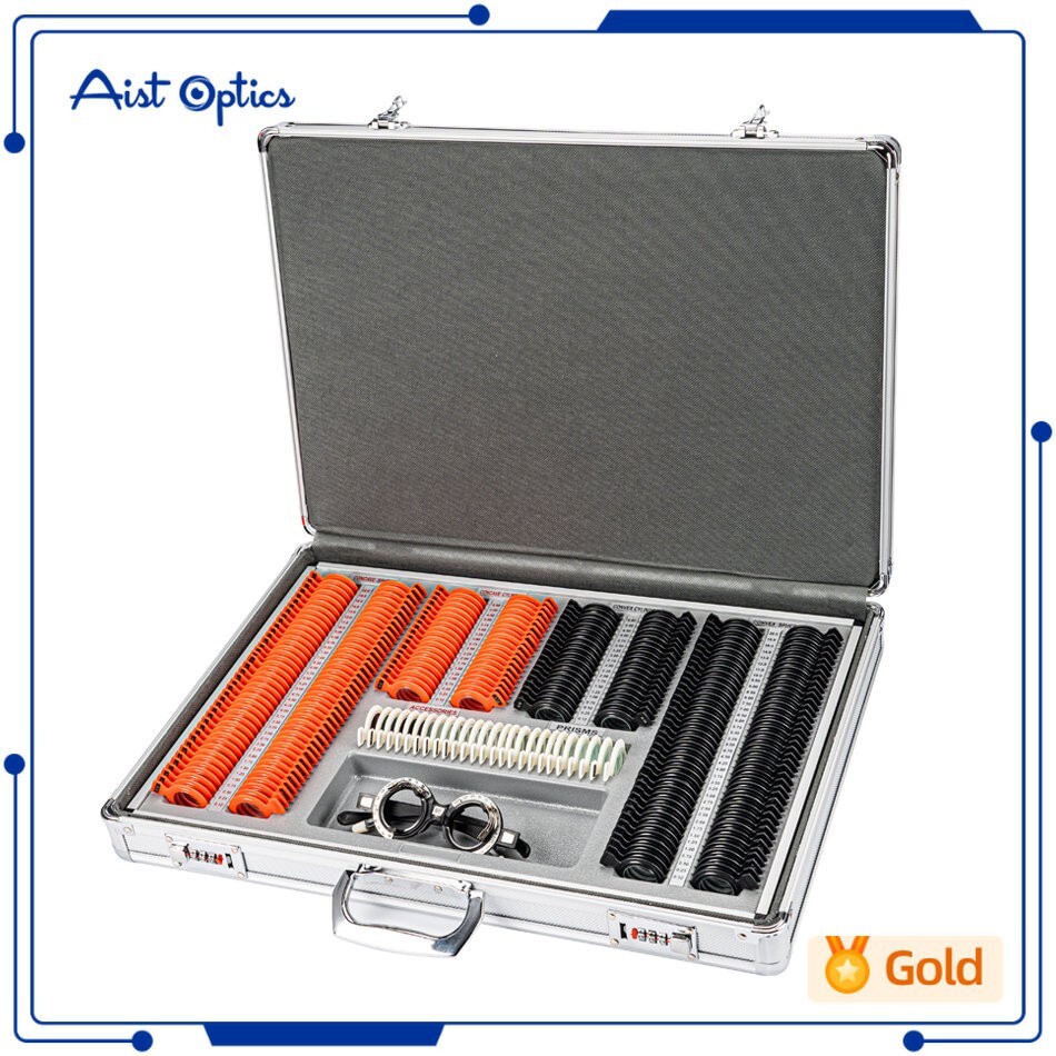 Lens High Quality Optical Optometry Case Kit Set Plastic Ring Trial Lens Set