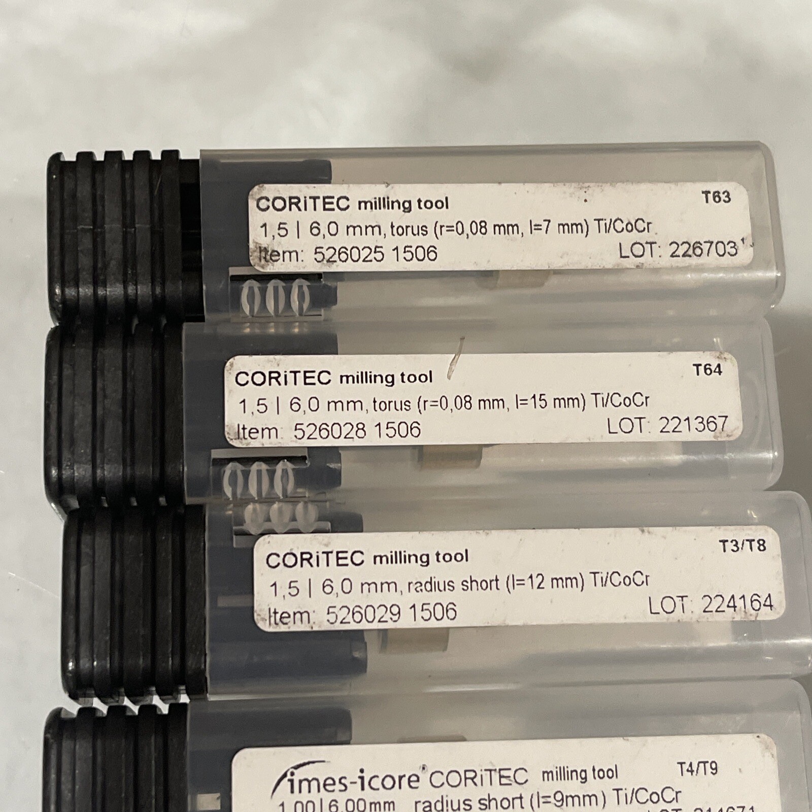 Qty 23 New Imes-icore Dental Milling Tools Multi sizes See Details LOT