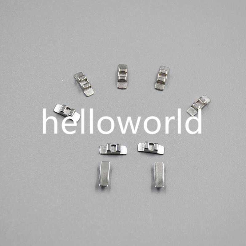 5 Packs New Orthodontic Accessory Dental Metal Lingual Sheath No Hook Bondable