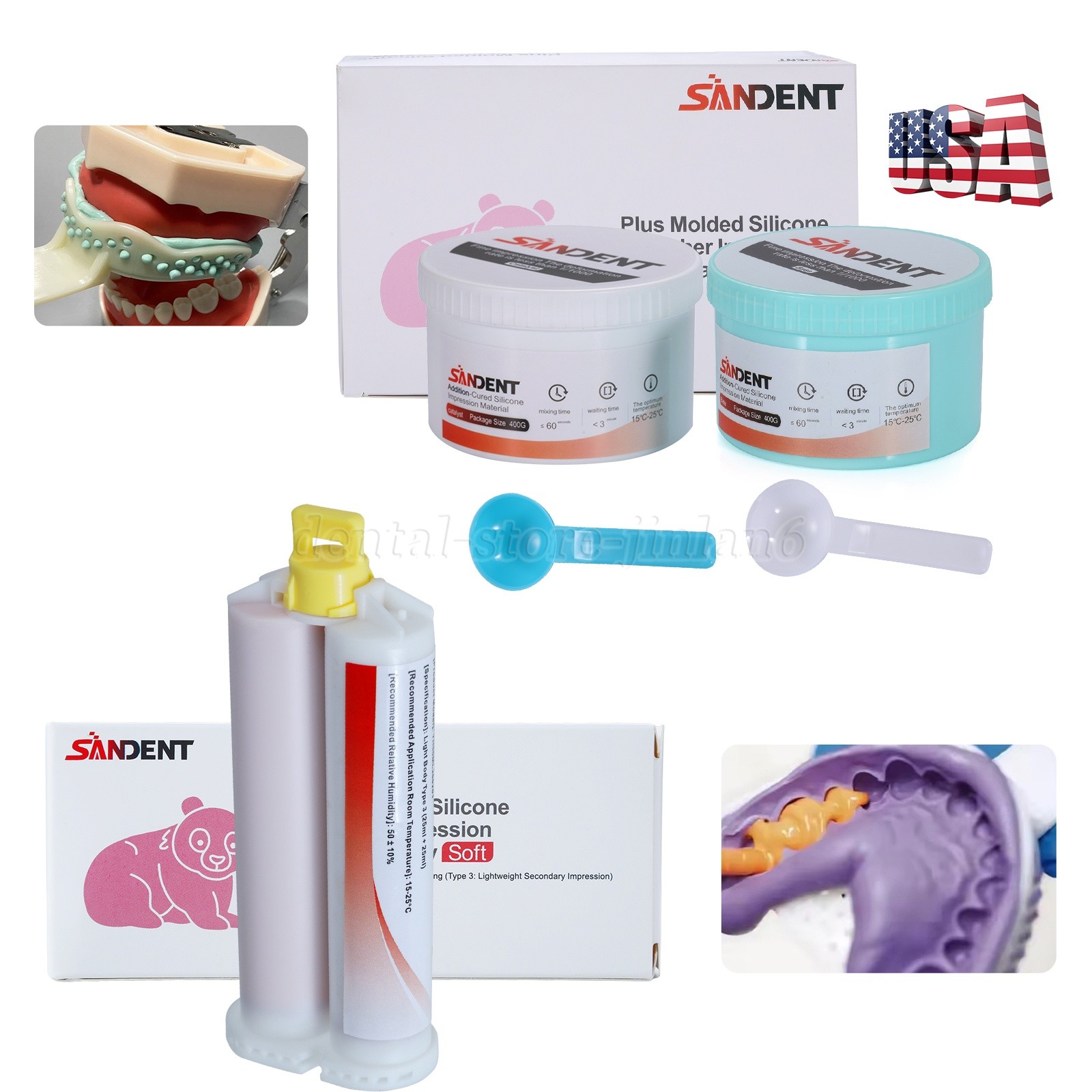 LIGHT MEDIUM HEAVY Body Impression Material Dental VPS REGULAR or FAST SET