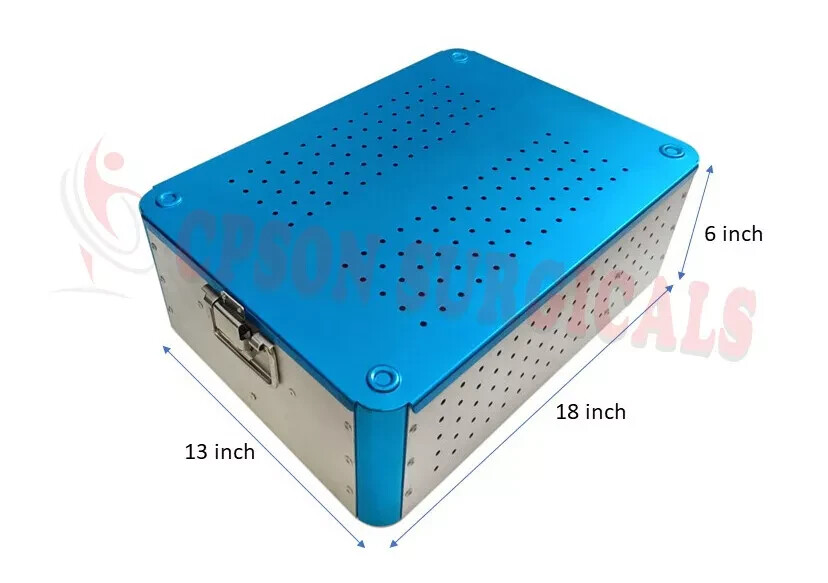 Empty Case Box 18″ x 13″ x 6″ Aluminium set of 2 veterinary