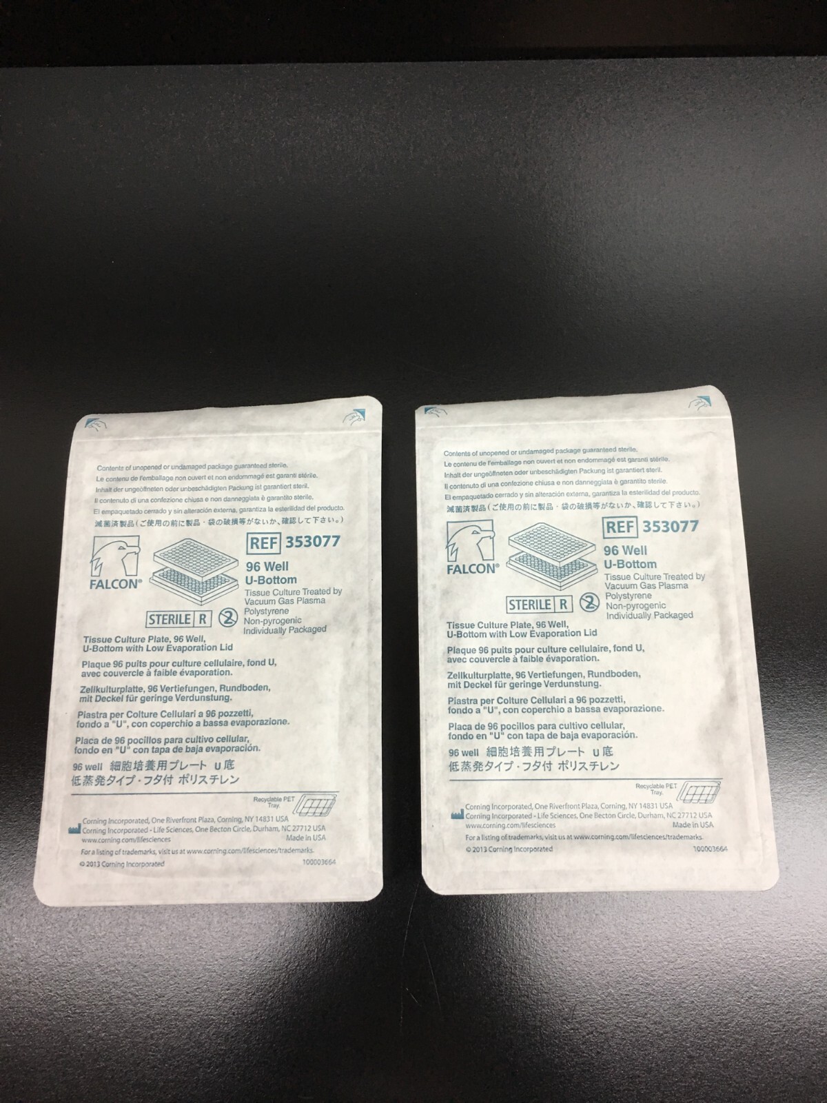 Corning Falcon REF 353077 | 96 Well Cell Culture Microplate 50-250 µL Lot 2 PCS