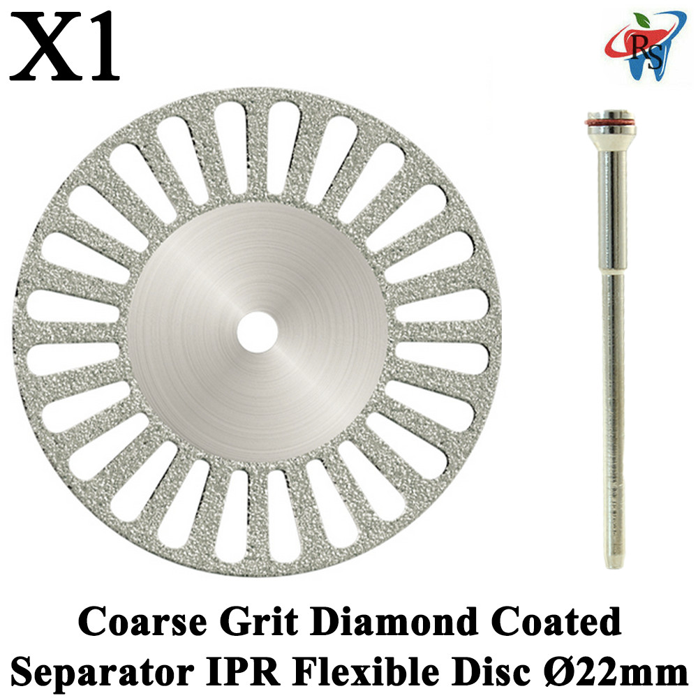 1x Coarse Double-Sided Diamond Coated Grit Disc For IPR Ø22mm Thickness 0.29mm