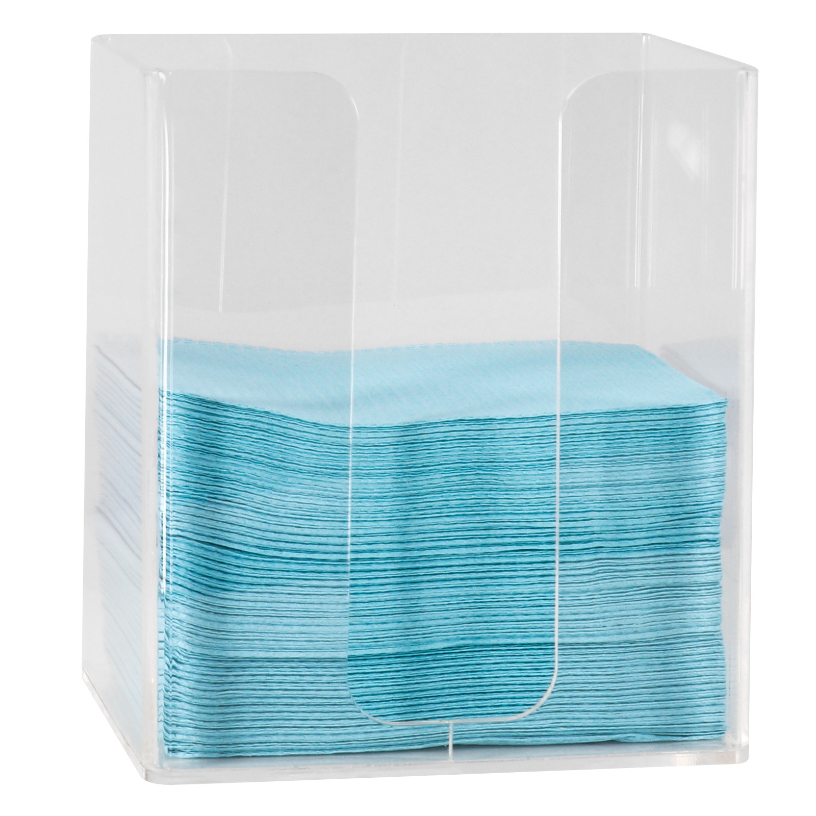 Dental Bibs Holder, Acrylic Bibs Towel Dispenser Storage Curved Corner