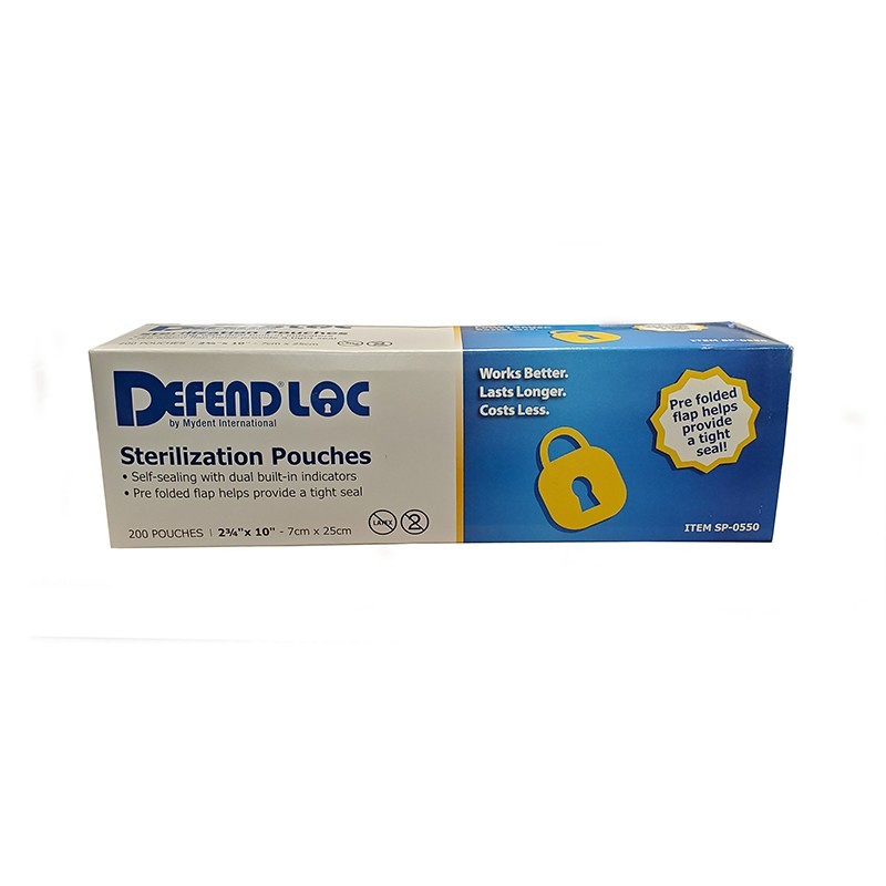 Mydent SP-0550 Defend Plus Sterilization Pouches 2.75×10 200/Box -Lot of 12