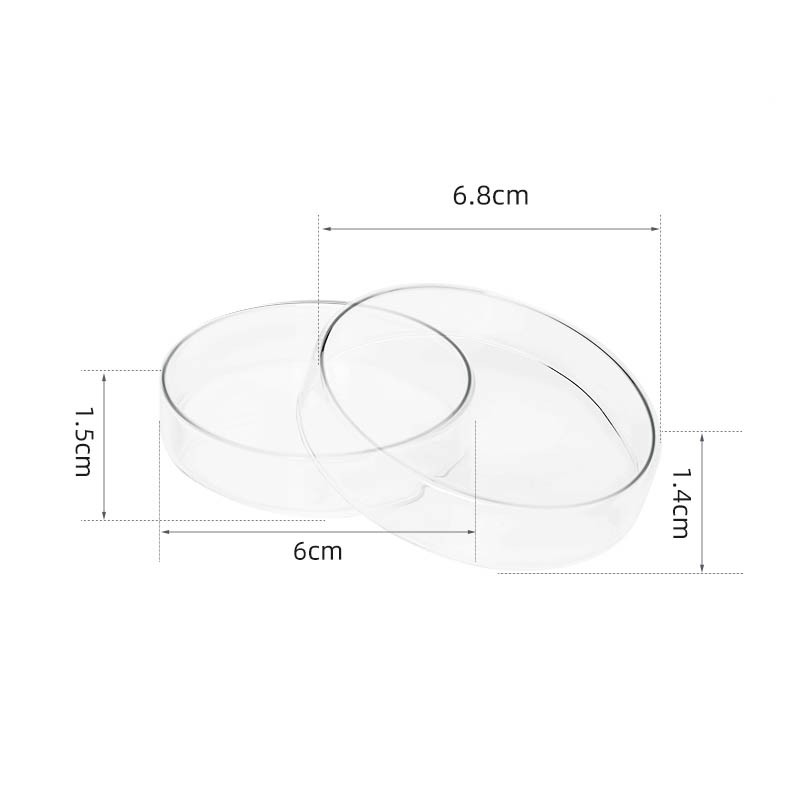 Glass Petri Dish 60/75/90/100/120 – 200mm Borosilicate Glass Base And Lid Cover