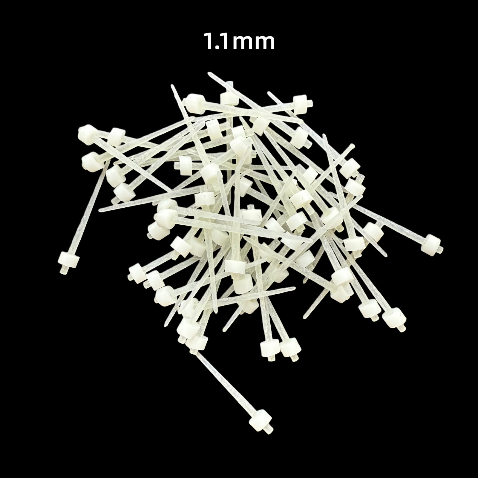 100Pcs Dental Fiber Post Quartz Screw Thread Straight Tooth Reinforcement