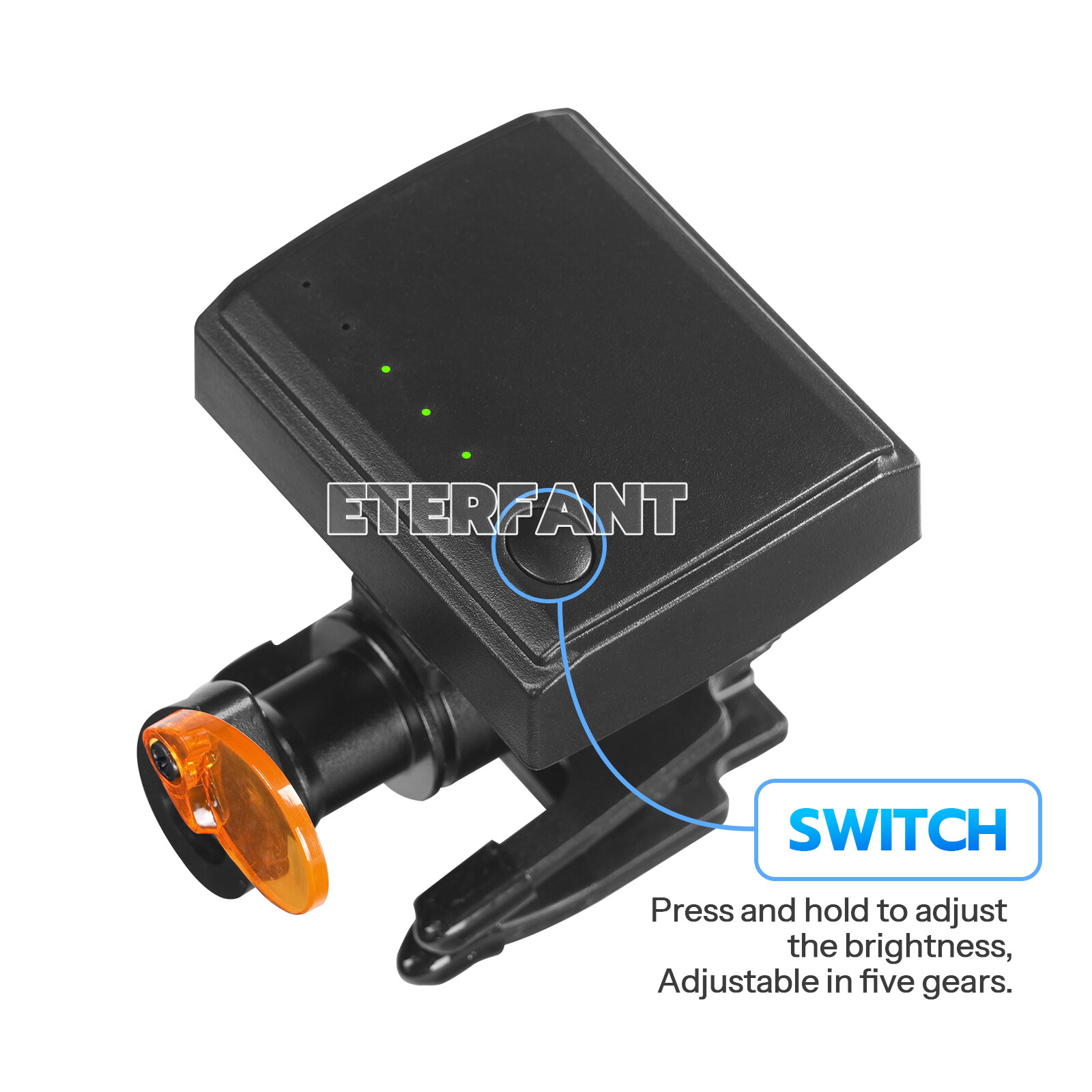 Dental 5W LED Wireless Headlight Lamp Clip Optical Filter for Binocular Loupes