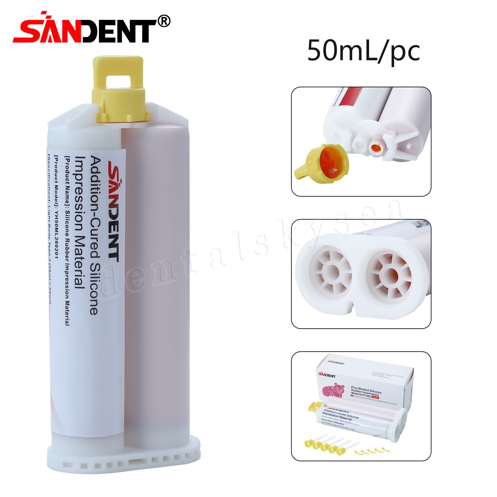 Light BODY FAST SET VPS PVS Dental Impression Material Set 50ML Cartridges