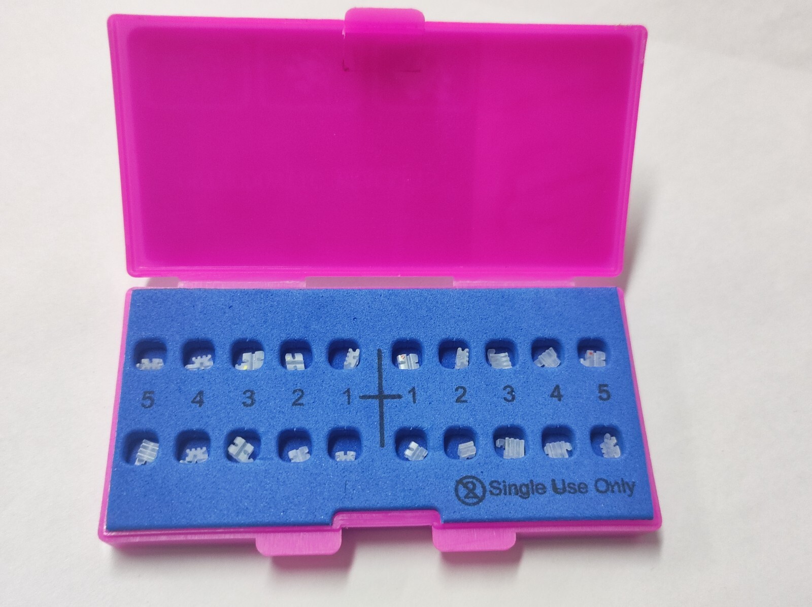 2 Packs Dental Brackets Ceramic Braces 022 Roth 345 Hooks 20pcs/set