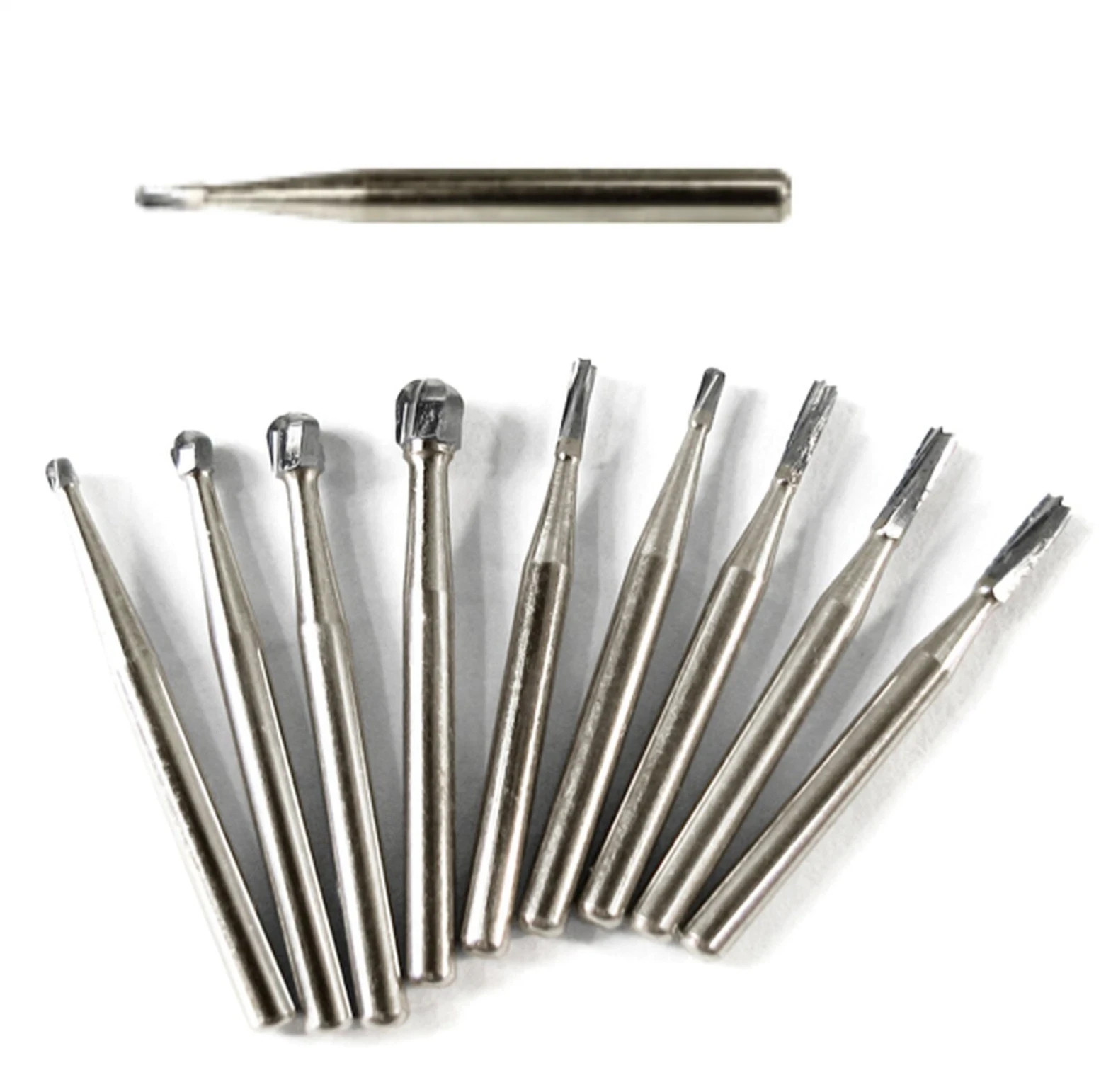 10-100Pcs Dental Tungsten Carbide FG Burs 19/21/25mm For High Speed Handpiece