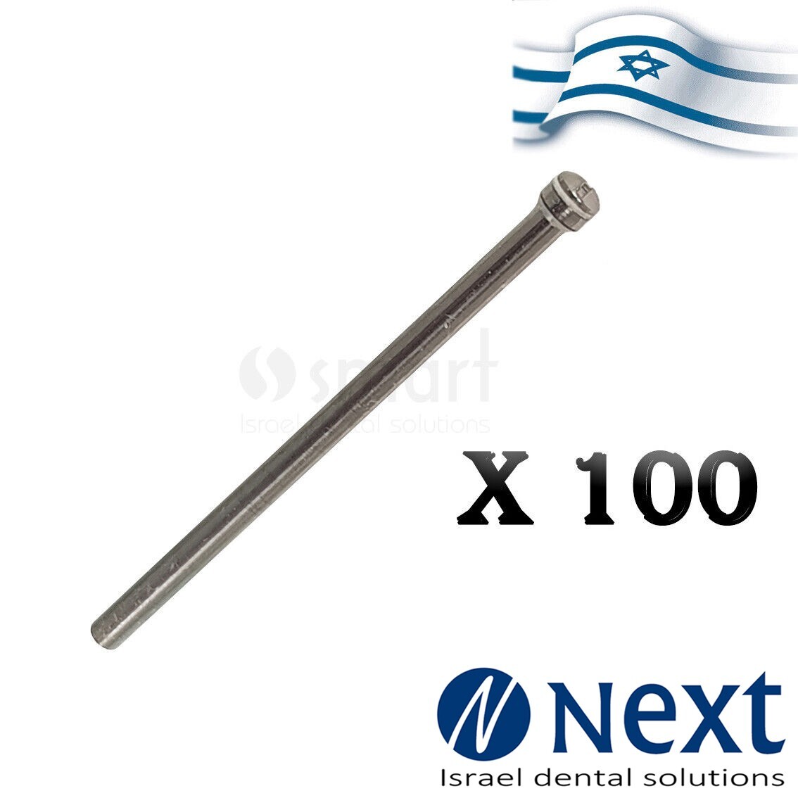 Lot X 100 Dental lab jewelry Mandrel holder HP disks small 3.5 mm head bur