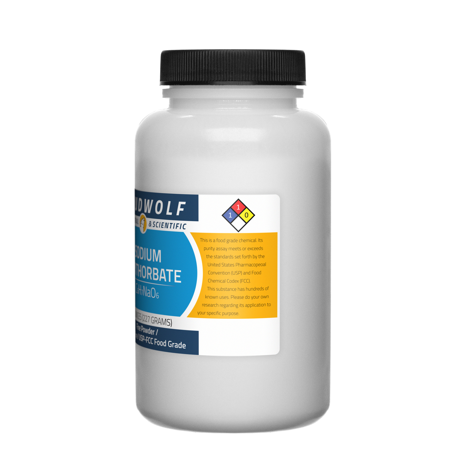 Sodium Erythorbate, 1lb, USP-FCC Food Grade, Sturdy Bottles, SHIPS SAME DAY
