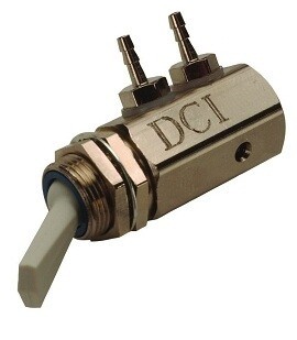 DCI Toggle Cartridge Valve, Momentary, Side Port, 3-Way Normally Closed, Gray