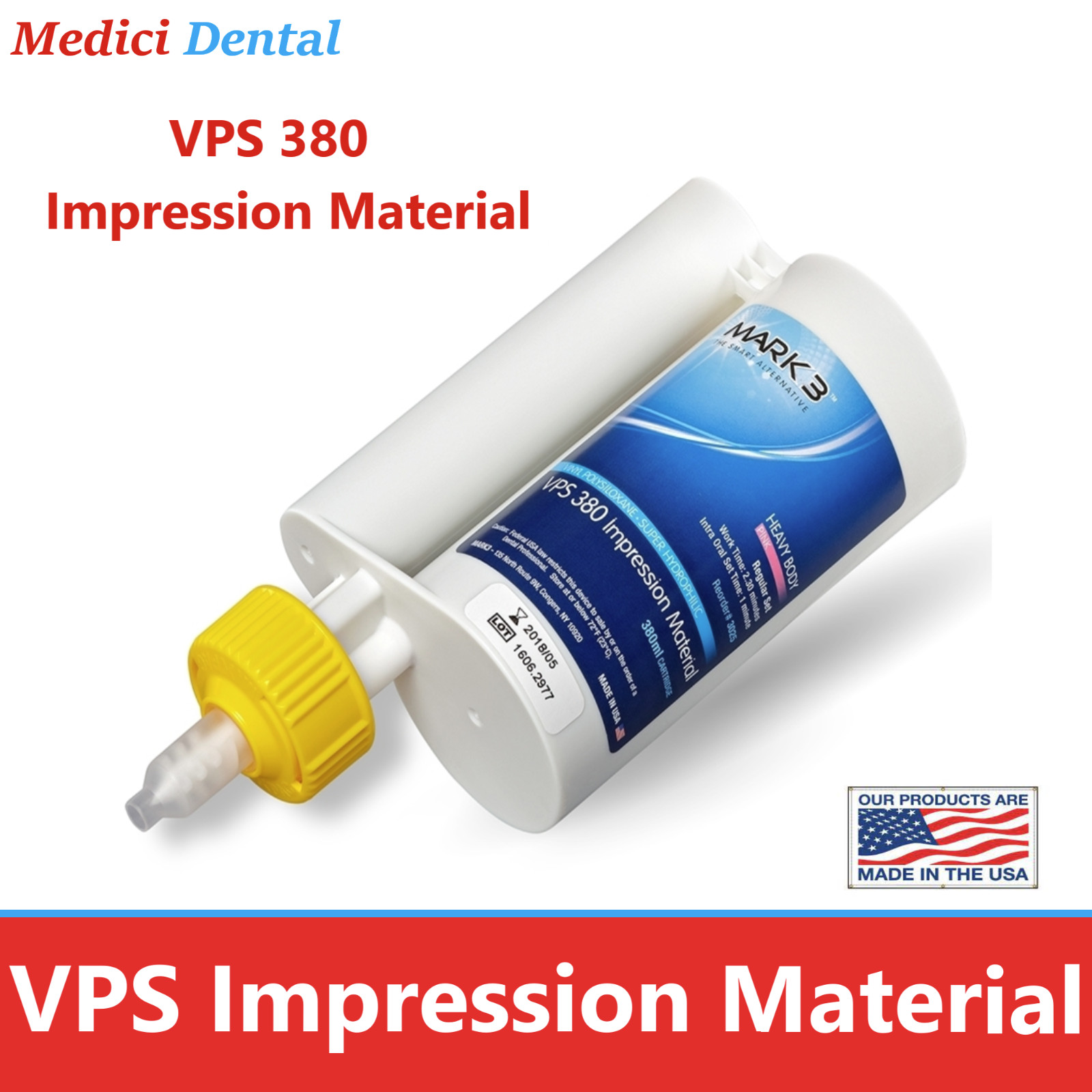 Dental PVS 380ml VPS Impression Material Heavy Body Regular Set- Honigum Type