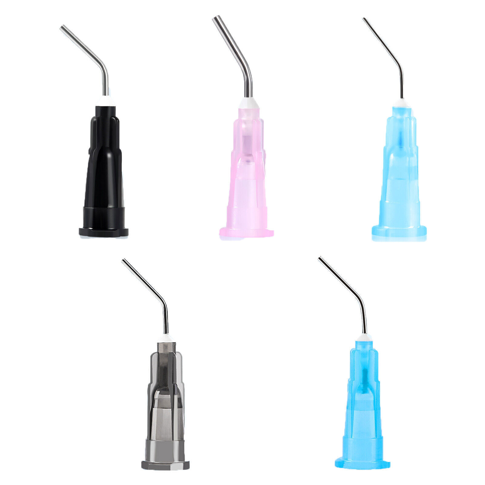 Dental Pre Bent Tips for Etch Gel Composite Flow Applicator (Choose Gauge & Qty)