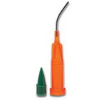 Accudose Tubes and Plugs – 20 Ga Needle Tubes, PhotoBloc Orange. Package of 100
