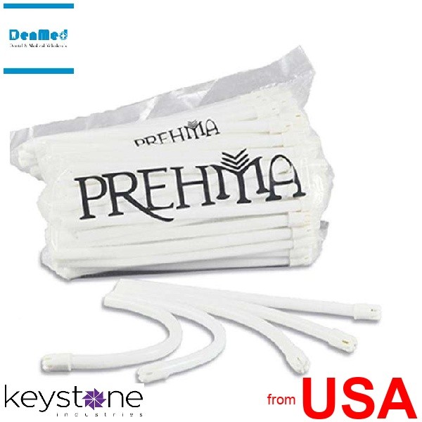 KEYSTONE Prehma Saliva Ejectors 10x100pk , CLEAR with BLUE Tip, Bonded 122881-10