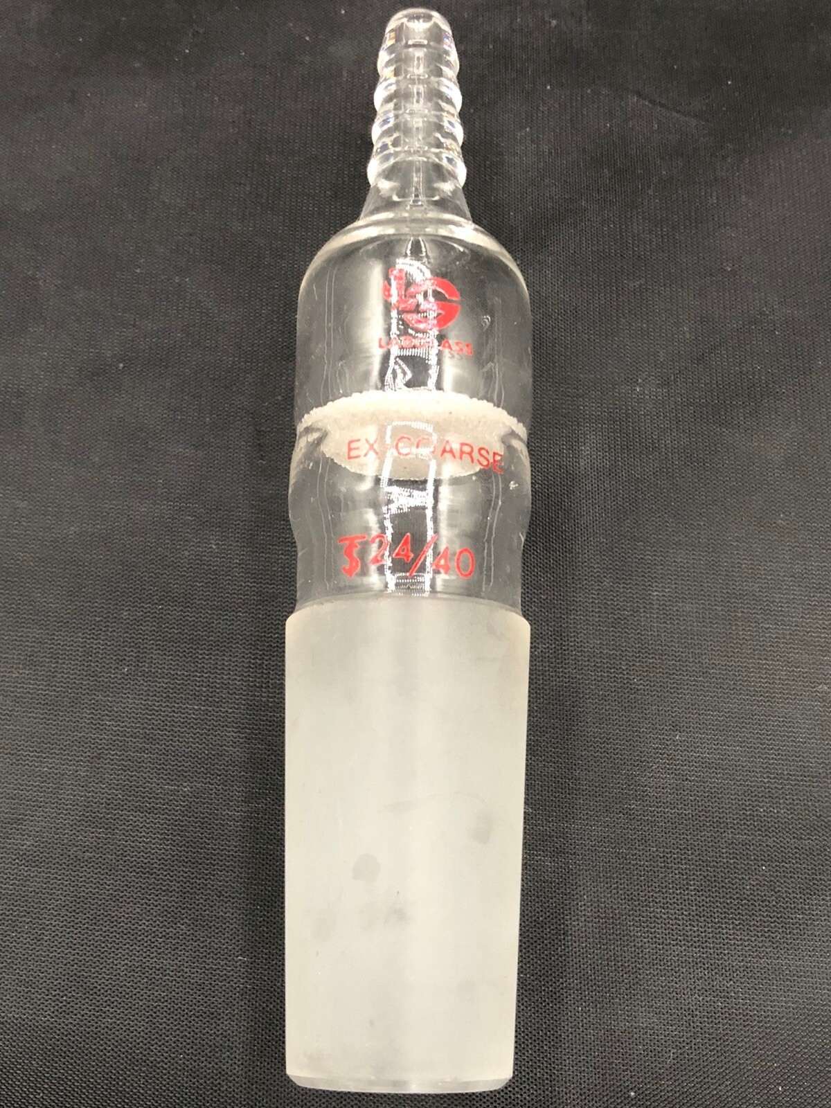 WILMAD LABGLASS Glass 24/40 Inner Fritted Disc Adapter Hose LG-7152-104 (1/cs)