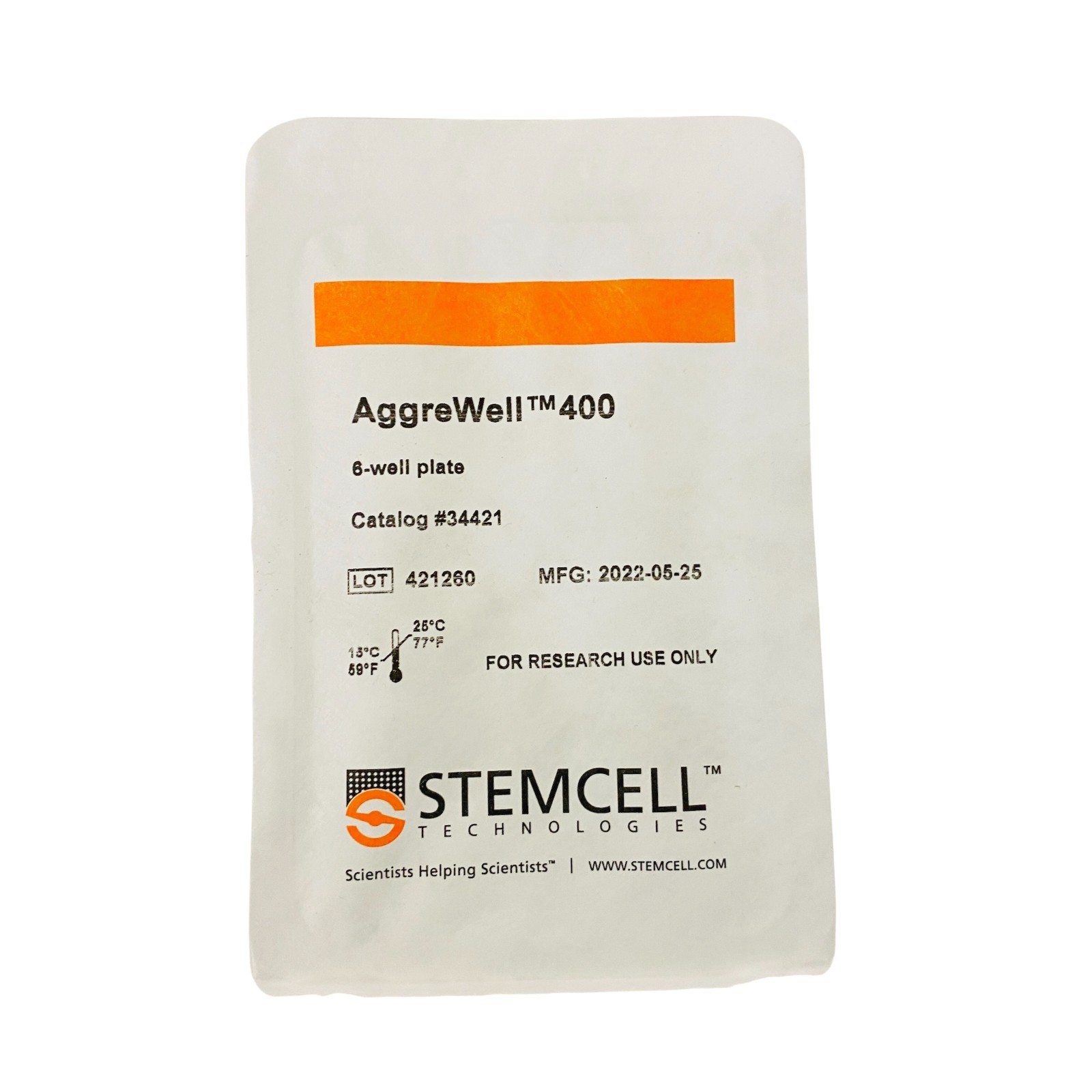 STEMCELL Technologies AggreWell 400 6-Well Plate 34425 – Pack of 5