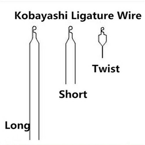 Dental Orthodontic Wire Kobayashi Ligature Ties Stainless Steel Long/Short/Twist