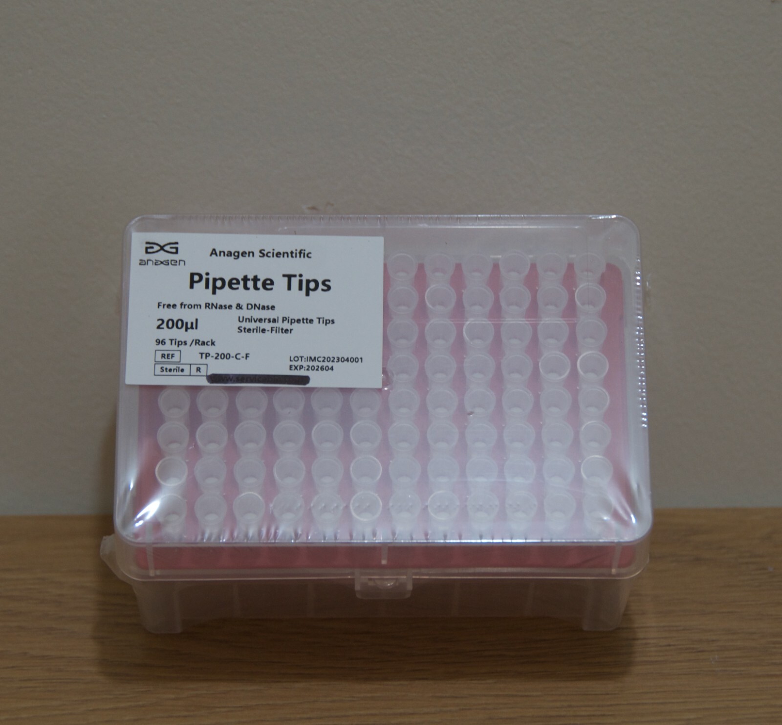 200uL Universal Filter Pipette Tips (960), Sterile, DNase/RNase free, 10 Racks