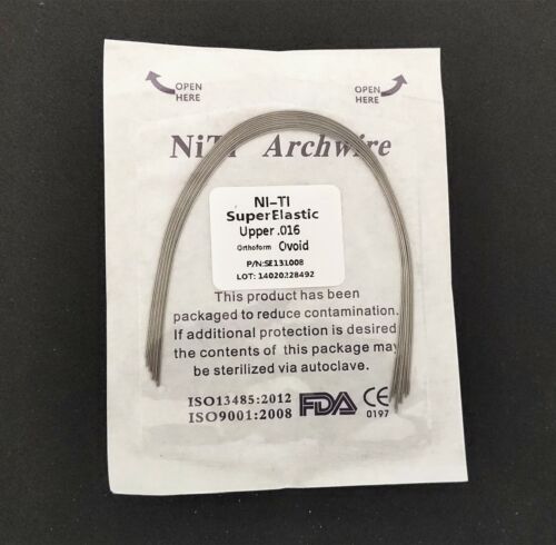 10 Packs Arcos de Dental Ortodoncia Redondos Niti Arco de Alambre Su Arch Wire