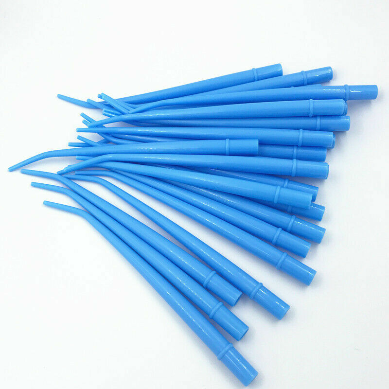 50~1000Pcs Dental Standard Orifice Surgical Aspirator Suction Tips 1/4 Blue