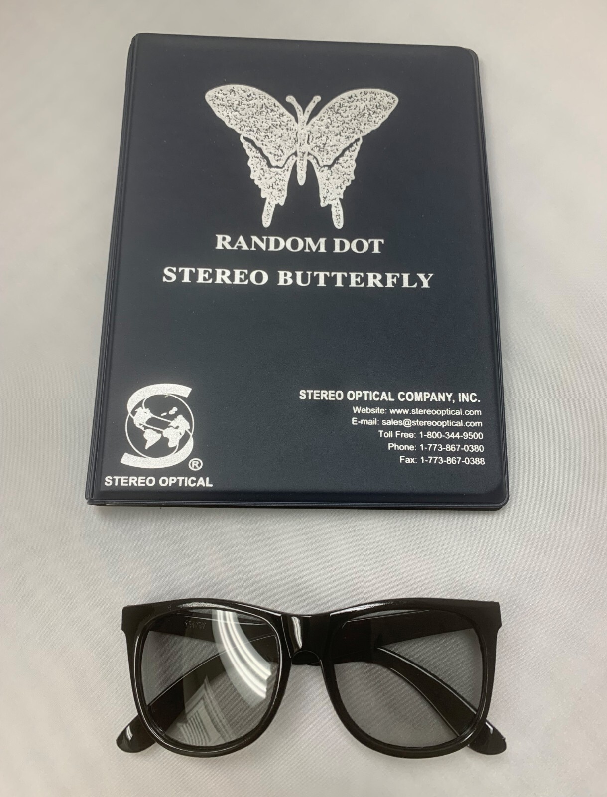 Stereo Butterfly Test complete with glasses and manual Stereo Optical SO005