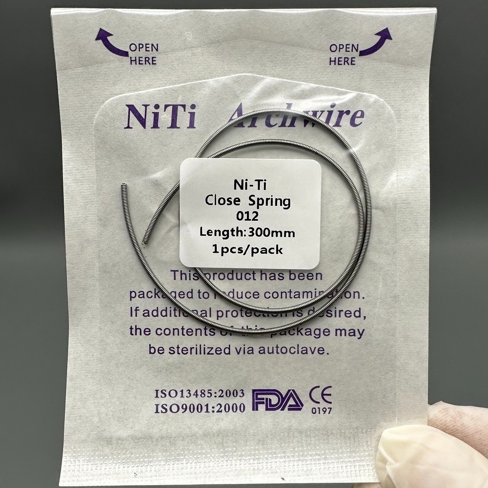 1pc Dental Orthodontic Niti Closed Coil Spring Arch Wire Spring 012 Length 300mm