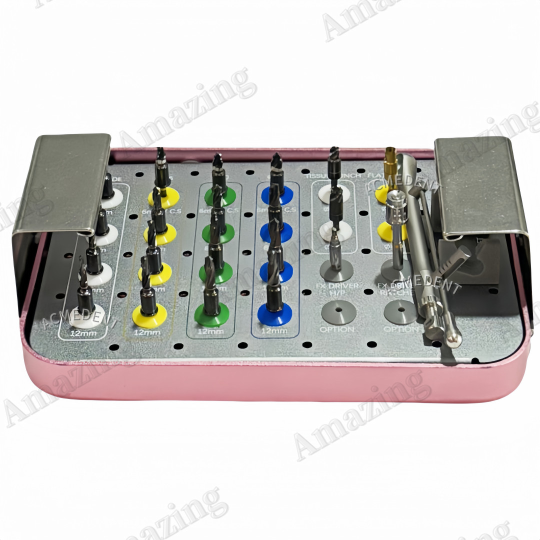 Implant Digital Guide Surgery Dental Kit Conical Drills Pilot Tissue Punch Drill