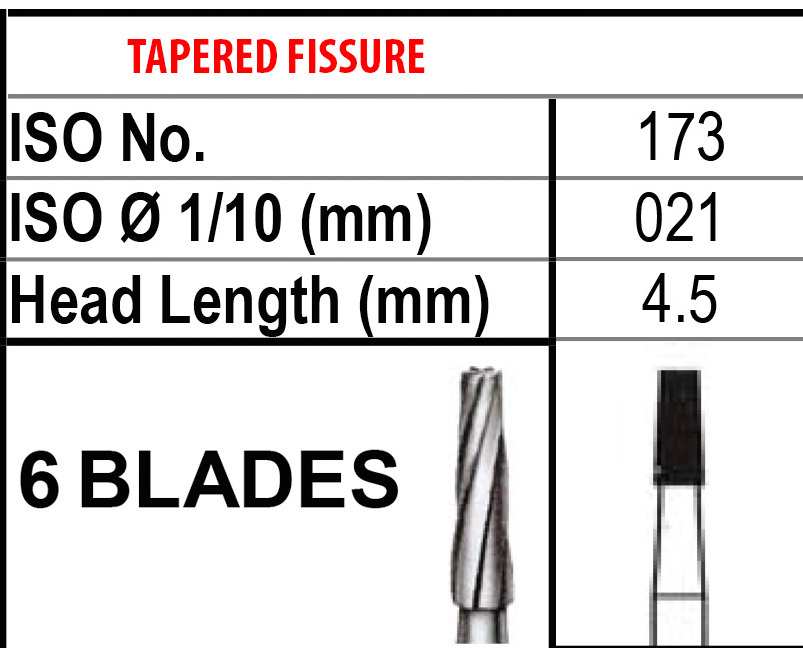 FG 173 Beavers Carbide Burs FG173 Bur #173 Friction Grip Made in Canada