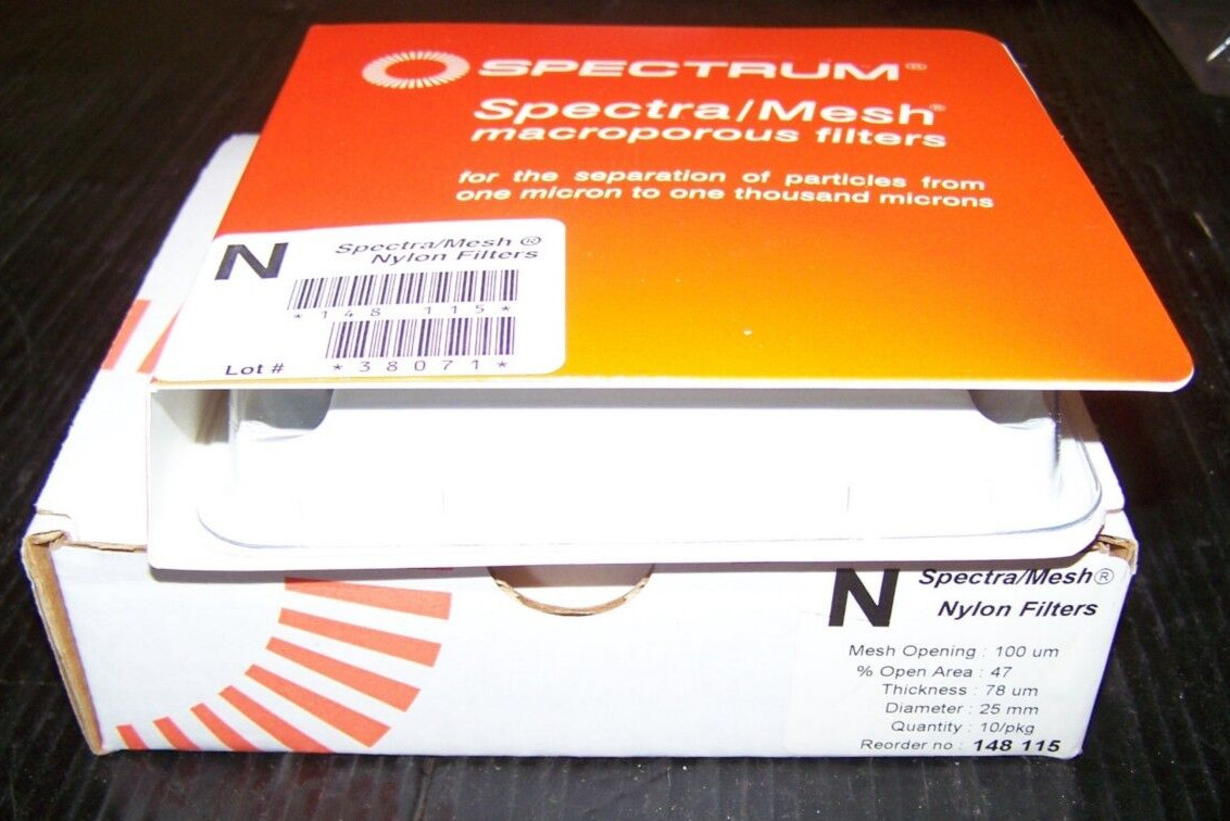 Spectrum Spectra/mesh 148-115 NYLON 25MM 100µm 10/PKG Macroporous Filter