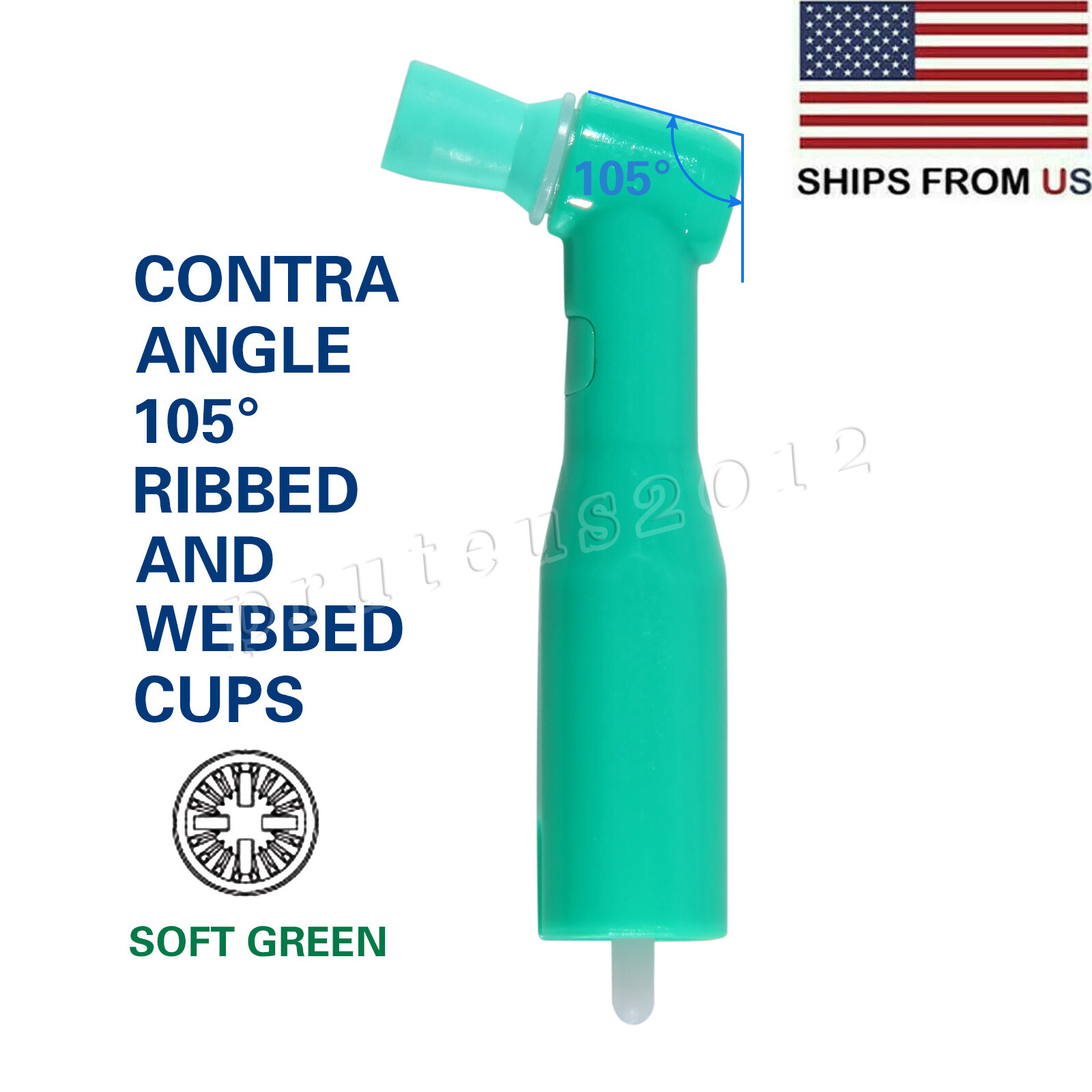 Dental Disposable Prophy Angles Regular Latex Free Contra Angle 105° – 500pcs