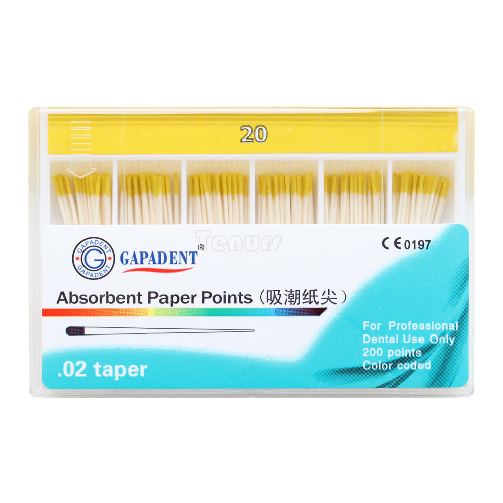 10Box Dental Absorbent Paper Points GP0.02/4/6 15-40# 7 size optional