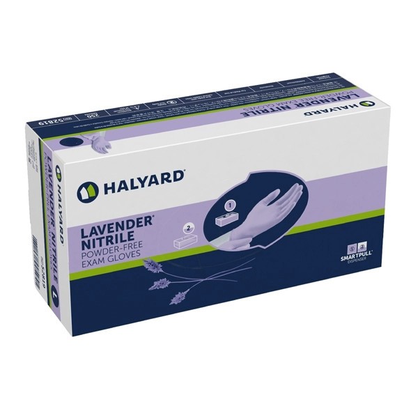 Halyard Health Halyard Lavender Nitrile Exam Gloves: SMALL 250/Bx.